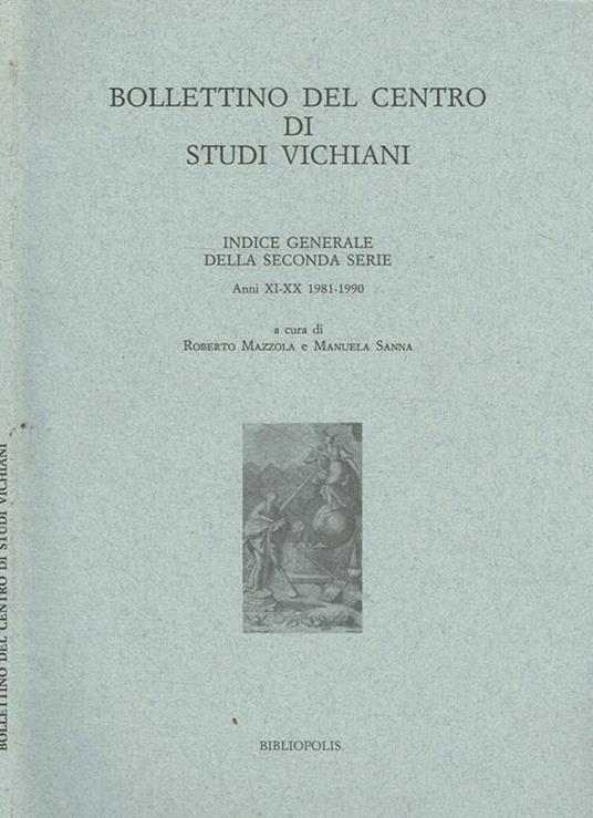 Bollettino del Centro di studi vichiani - copertina