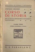 Corso di Storia per le Scuole Secondarie d'Avviamento Professionale. Storia Economia d'Italia