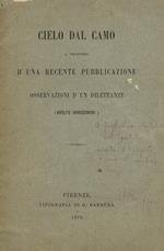 A Proposito D'Una Recente Pubblicazione. Osservazioni D'Un Dilettante (Adolfo Borgognoni)
