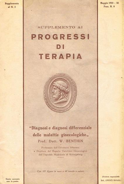 Supplemento Ai Progressi Di Terapia N.5 Fasc.8. Diagnosi E Diagnosi Differenziale Delle Malattie Ginecologiche - copertina