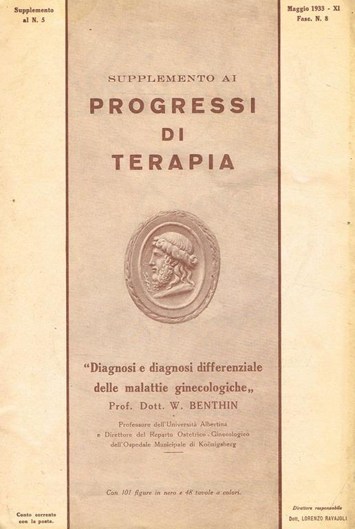 Supplemento Ai Progressi Di Terapia N.5 Fasc.8. Diagnosi E Diagnosi Differenziale Delle Malattie Ginecologiche - copertina