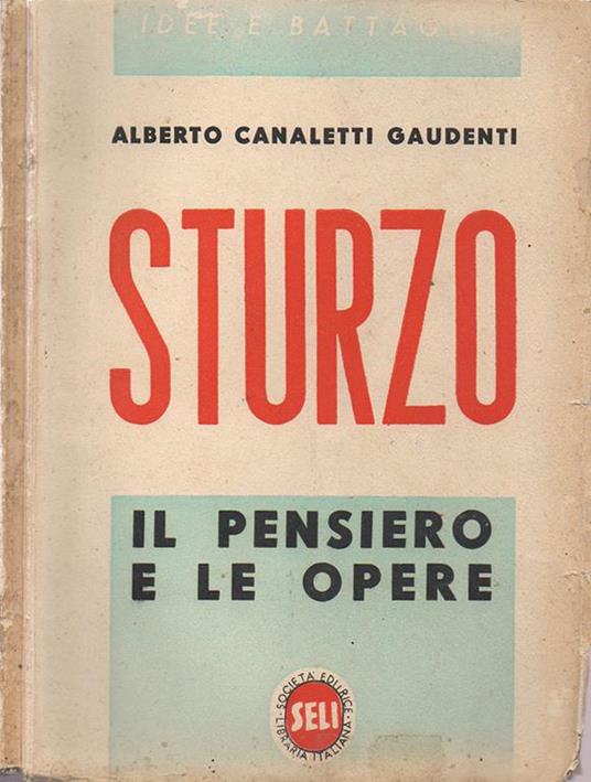 Sturzo. Il pensiero e le opere - copertina