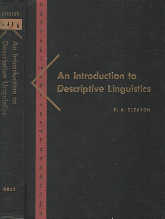 An Introduction to Descriptive Linguistics - copertina