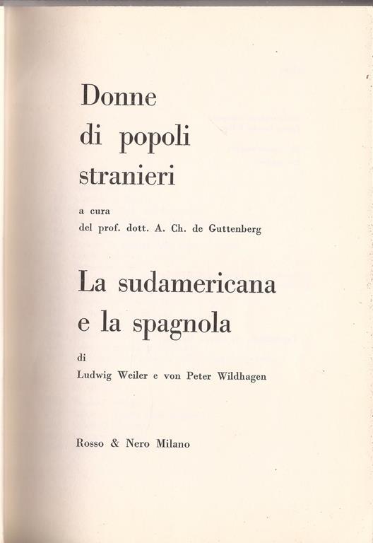 La sudamericana e la spagnola - copertina