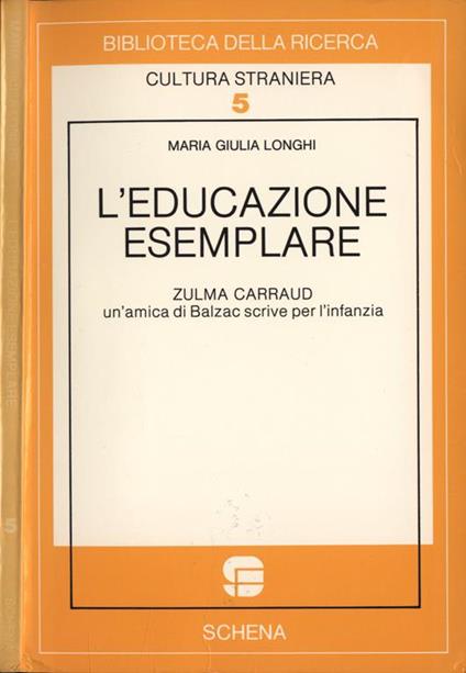 L' educazione esemplare - M. Giulia Longhi - copertina