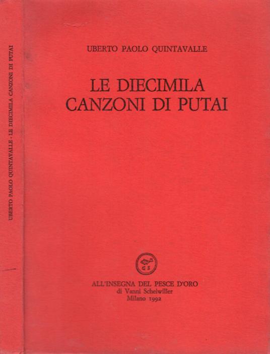 Le Diecimila Canzoni Di Putai - copertina