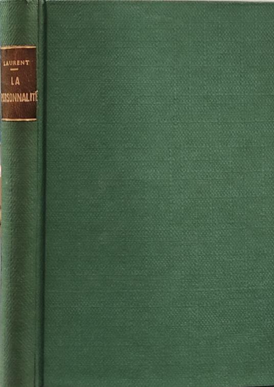 La Personnalite - H. Laurent - copertina