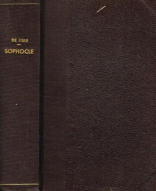 Sophocle. Traduction Nouvelle - copertina