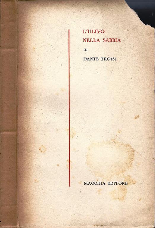 L' ulivo nella sabbia - Dante Trosi - copertina