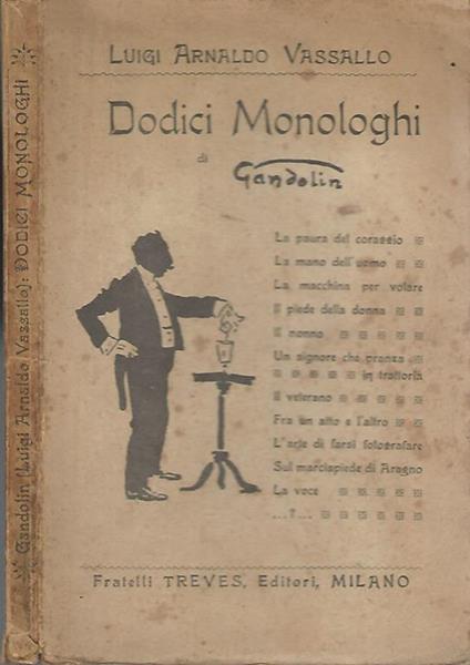 Dodici monologhi di Gandolin - Luigi A. Vassallo - copertina