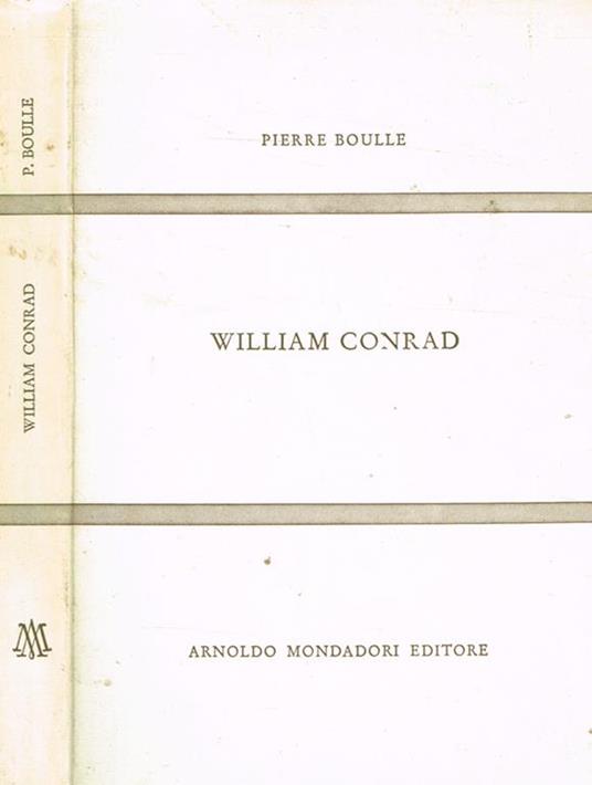 William Conrad - Pierre Boulle - copertina