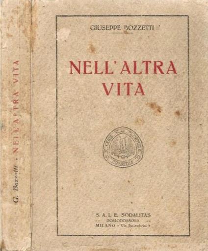Nell'altra vita - Giuseppe Bozzetti - copertina