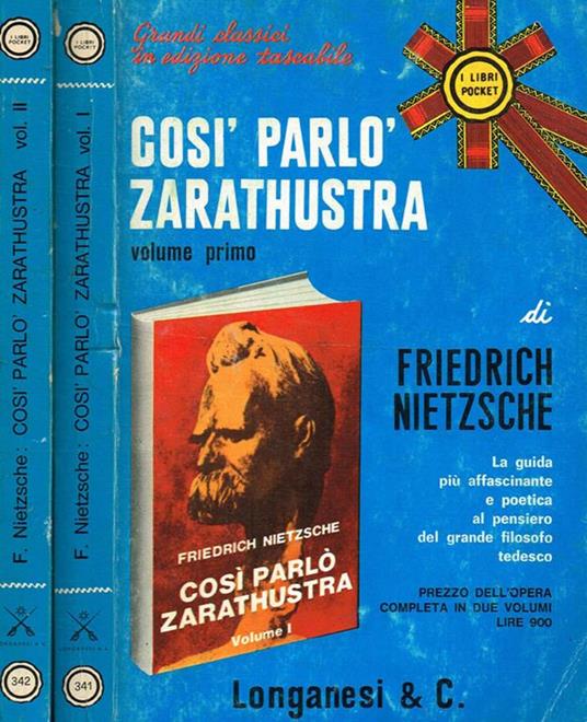 CosìParlòZarathustra 2Voll. Un Libro Per Tutti E Per Nessuno - Friedrich Nietzsche - copertina