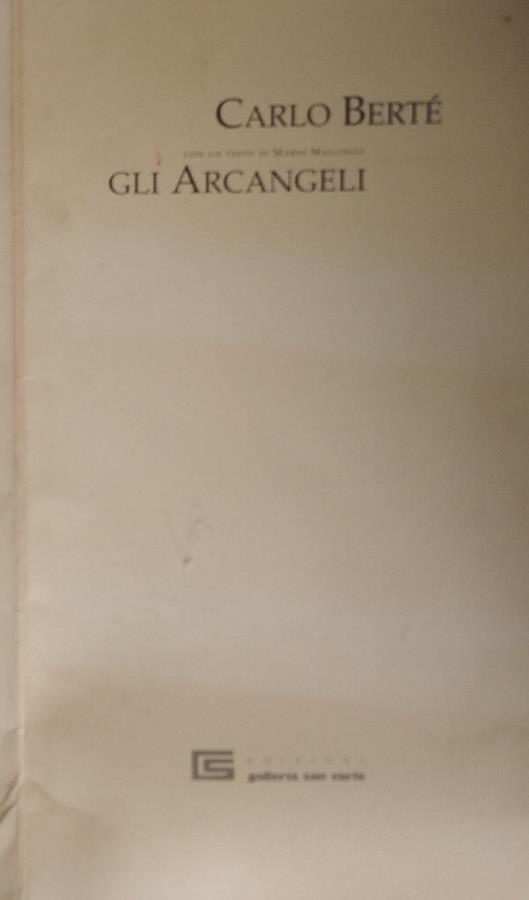 Gli Arcangeli - Carlo Bertè - copertina