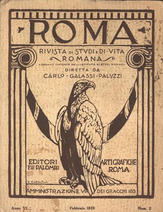 Roma Anno VI n. 2. Rivista Di Studi E Di Vita Romana - Carlo Galassi Paluzzi - copertina