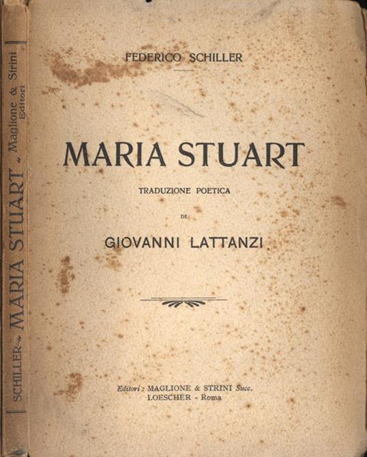 Maria Stuart - Friedrich Schiller - copertina