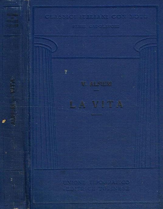 La Vita - Vittorio Alfieri - copertina