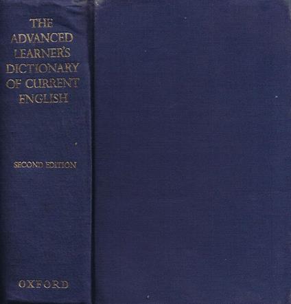 The Advanced Learner's Dictionary of Current English - Albert S. Hornby - copertina
