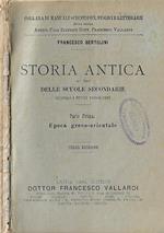 Storia antica Parte prima. Epoca greco-orientale