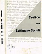 Codice delle Settimane Sociali dei cattolici d'Italia 1945-1961