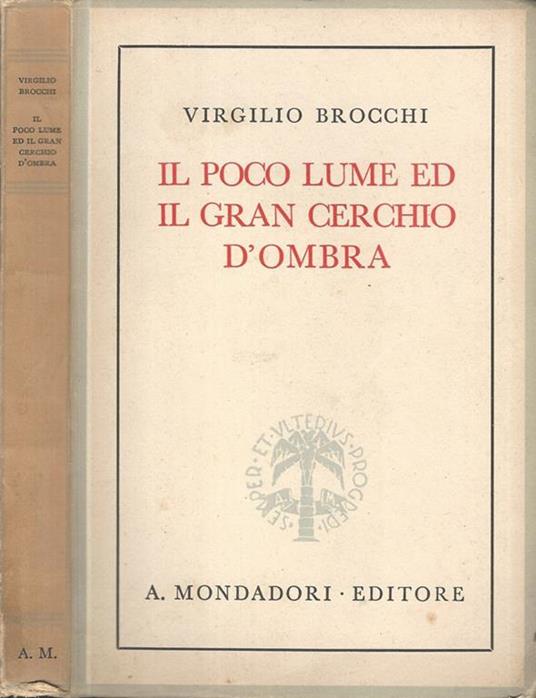 Il poco lume ed il gran cerchio d'ombra - Virgilio Brocchi - copertina