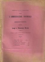 Per l'Amministrazione Provinciale di Benevento Contro Luigi e Vincenzo Bruno