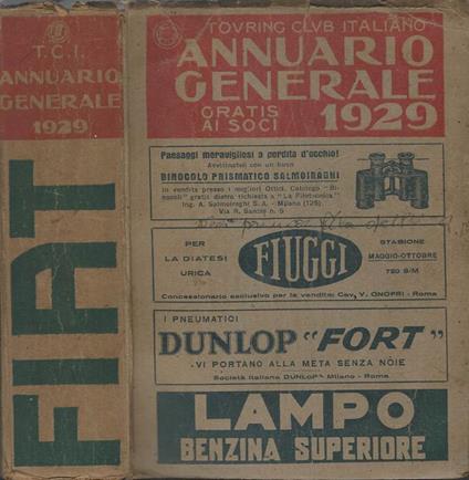 Annuario Generale 1929 - copertina