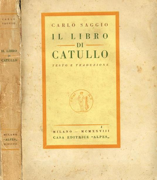 Il libro di Catullo - Carlo Saggio - copertina