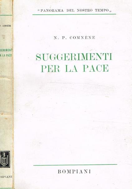 Suggerimenti per la pace - copertina