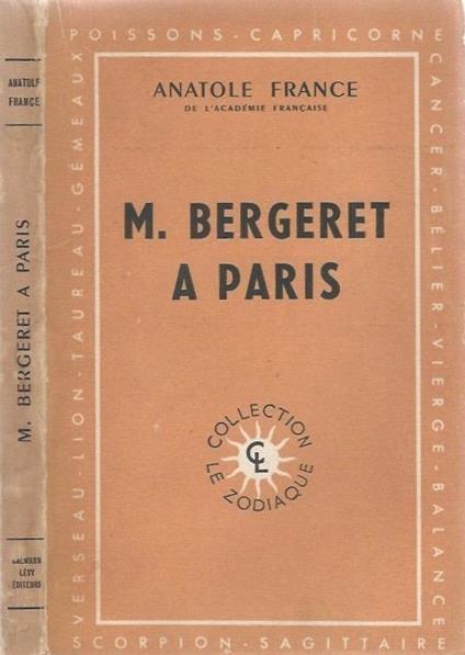 M. Bergeret a Paris - Anatole France - copertina