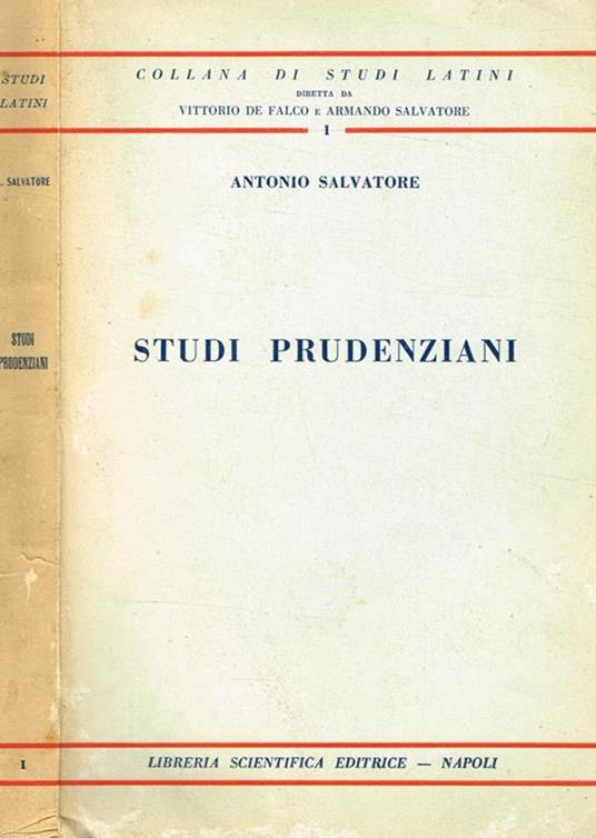 Studi Prudenziani - Antonio Salvatore - copertina