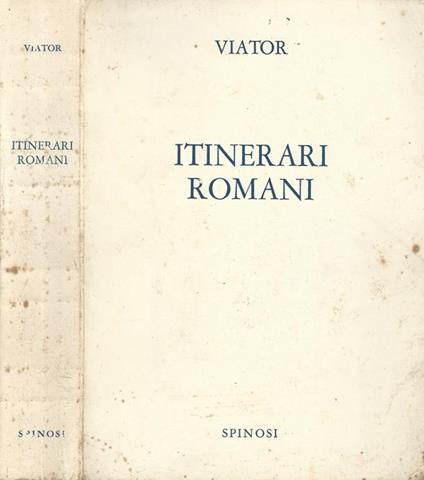Itinerari romani - Viator - copertina