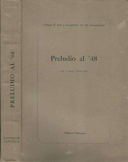 Preludio al ' 48 - Mario Battaglini - copertina