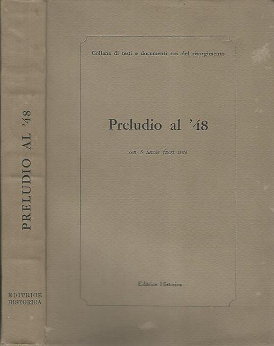 Preludio al ' 48 - Mario Battaglini - copertina