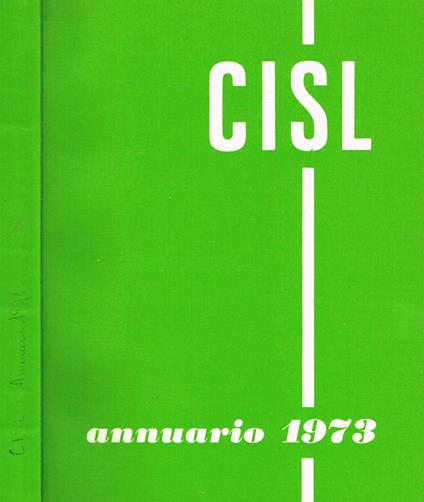 Cisl. Annuario 1973 - copertina