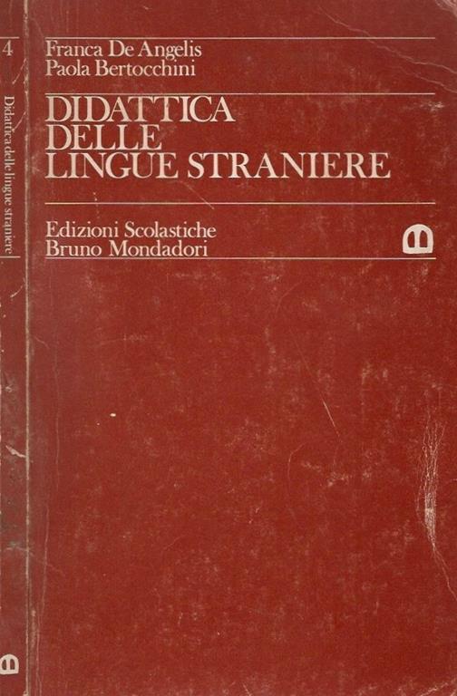 Didattica delle lingue straniere - Franca De Angelis - copertina