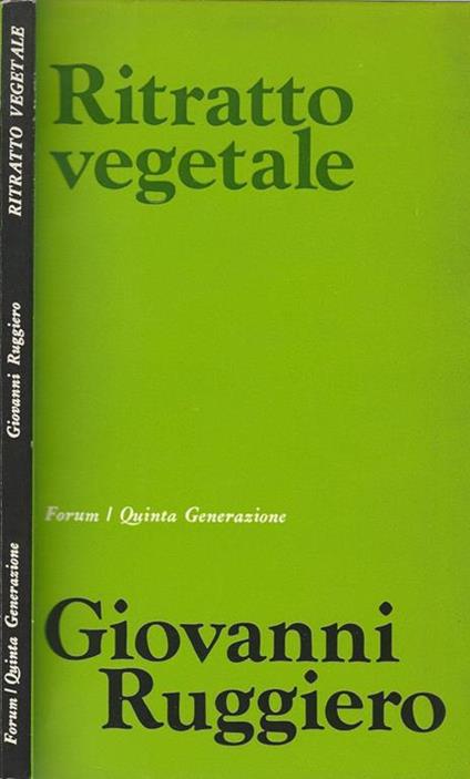 Ritratto vegetale - Giovanni Ruggiero - copertina