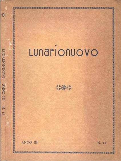 Lunarionuovo anno III-N° 13 - Mario Grasso - copertina