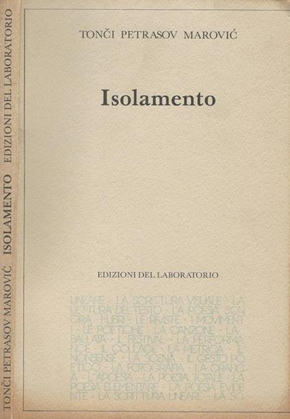 Isolamento - copertina