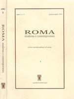 Roma moderna e contemporanea n. 1. Rivista interdisciplinare di storia