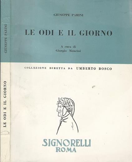 Le odi e il giorno - Giuseppe Parini - copertina