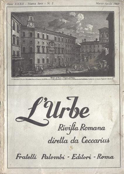 L' Urbe Anno XXXII n. 2 - copertina