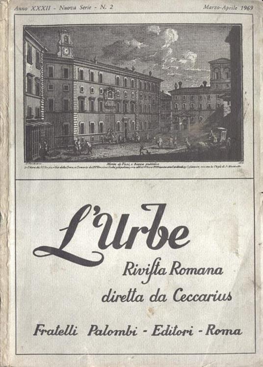 L' Urbe Anno XXXII n. 2 - copertina