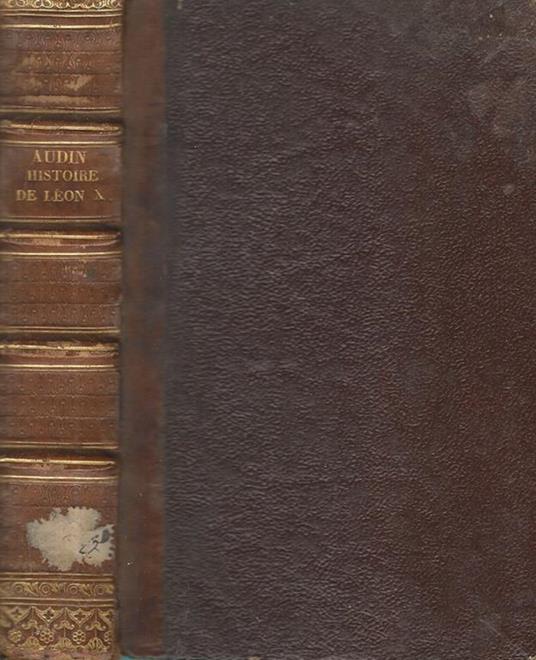 Histoire de Léon X - M. Audin - copertina