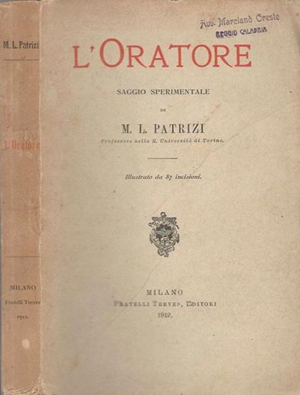 L' Oratore - copertina