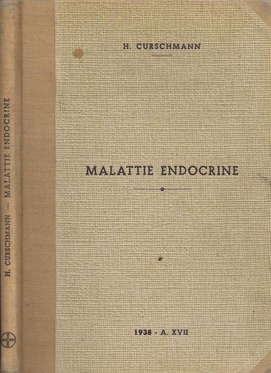 Malattie Endocrine - Hans Curschmann - copertina