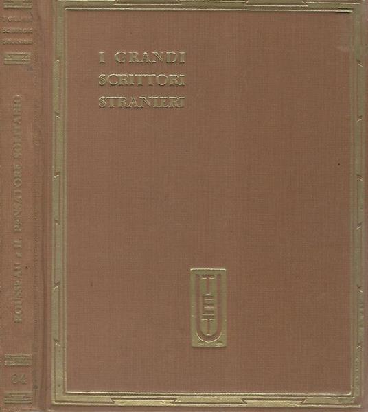 Le passeggiate del pensatore solitario - Jean-Jacques Rousseau - copertina