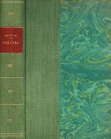 Théatre d'Eschyle - Eschilo - copertina