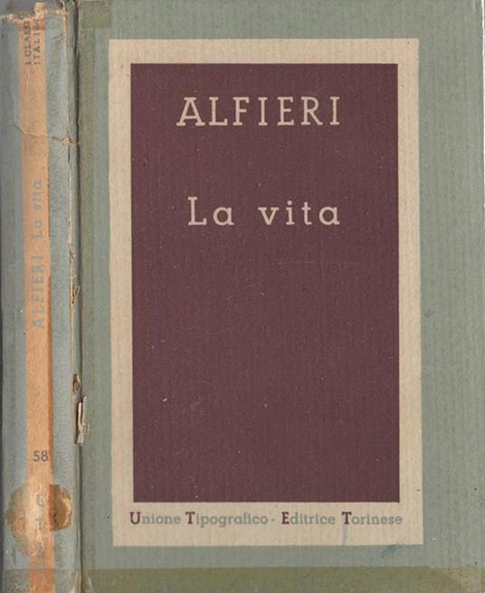 La vita - Vittorio Alfieri - copertina
