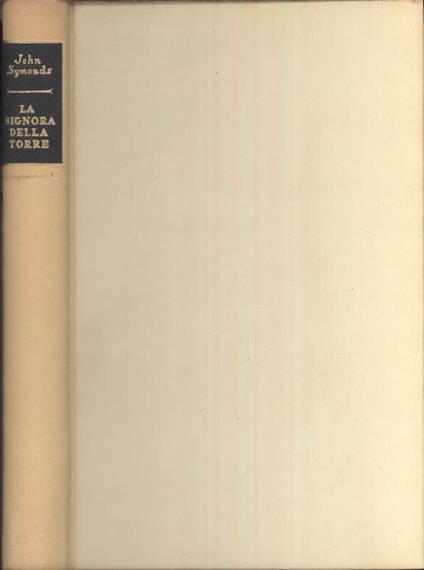 La signora della torre - John Symonds - copertina